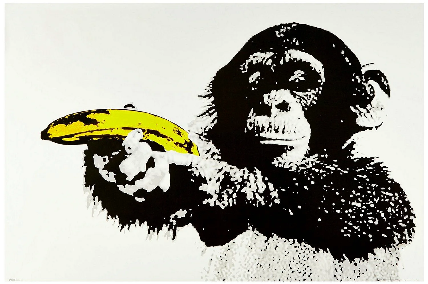 Бэнкси обезьяна с бананом
