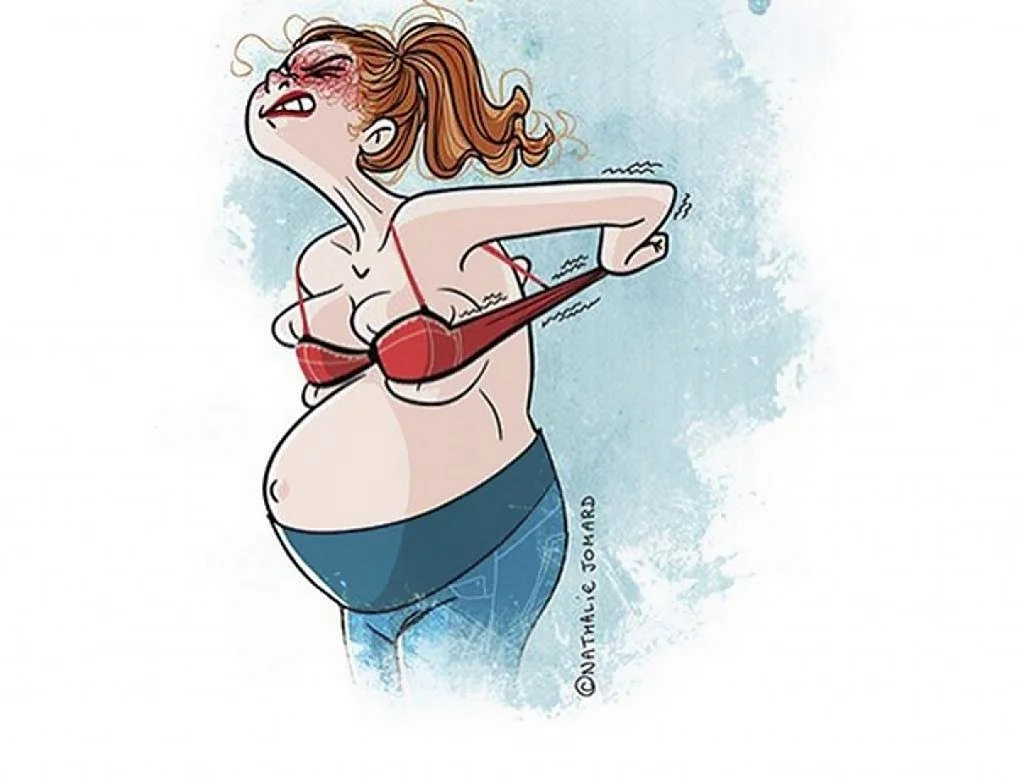 Беременная карикатура