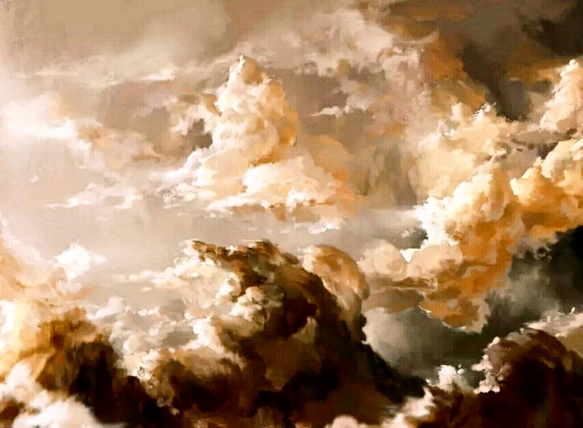 Бежевые облака