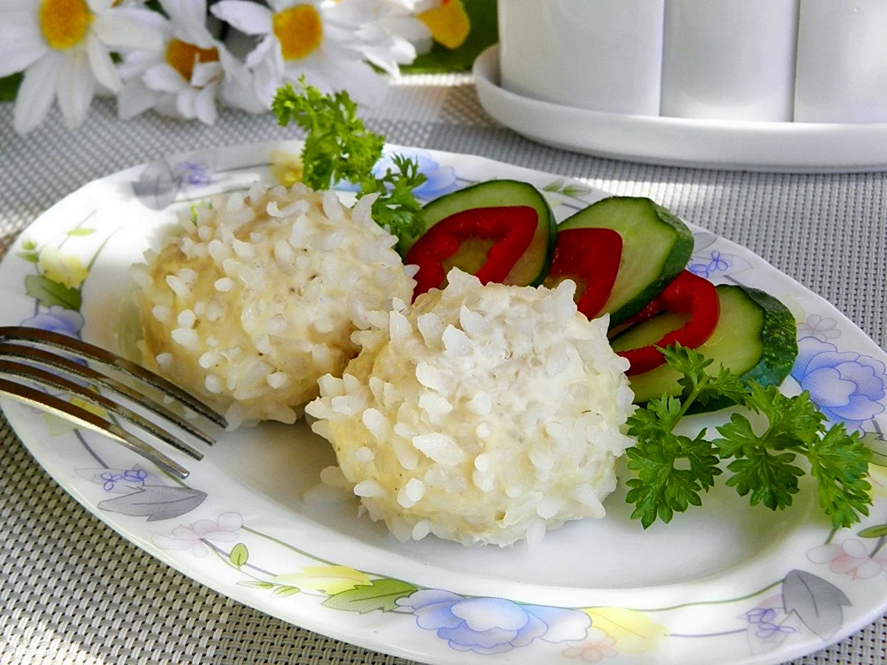 Блюдо Ёжики с рисом