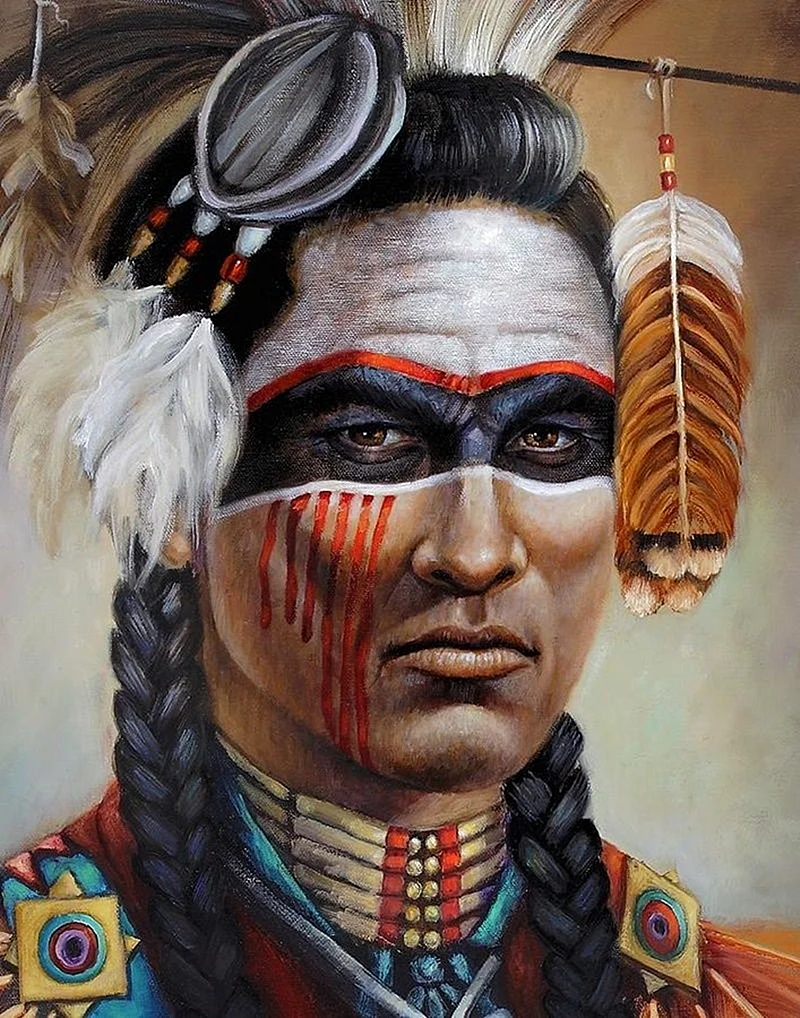 Боевой раскрас индейцев Апачи