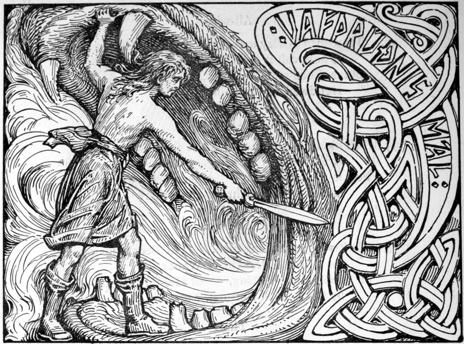 Бог Видар в скандинавской мифологии
