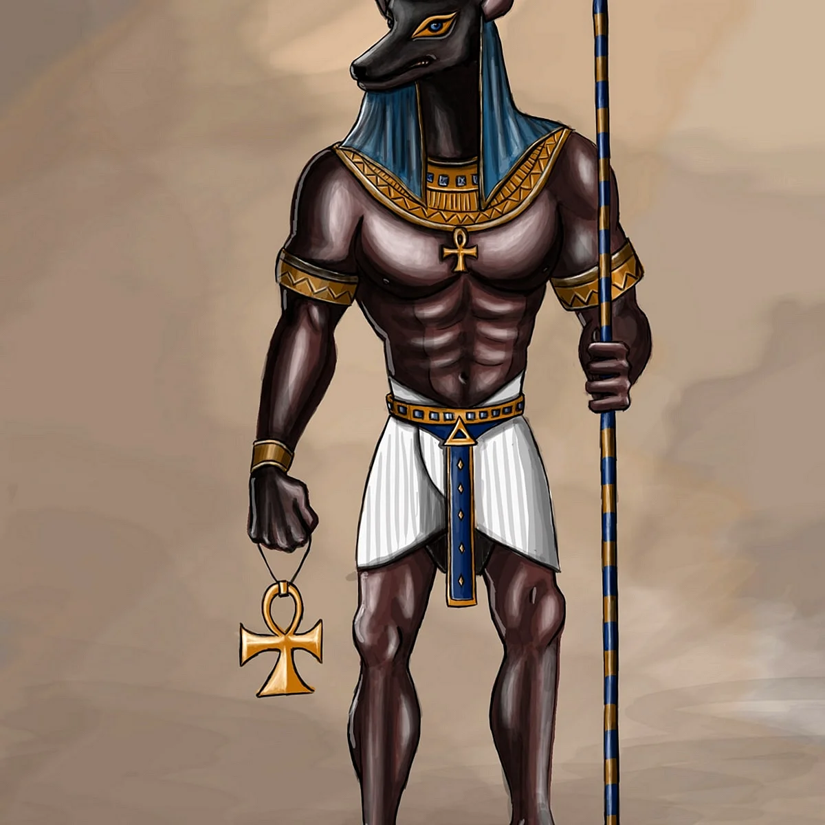 Боги Египта сет и Анубис