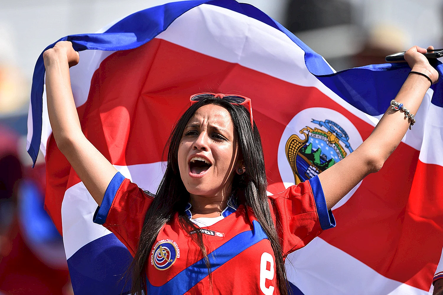Болельщицы футбола Коста Рика