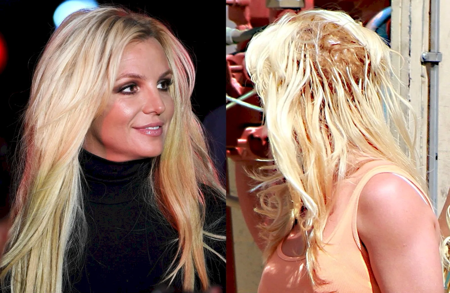 Britney Spears волосы в хвост