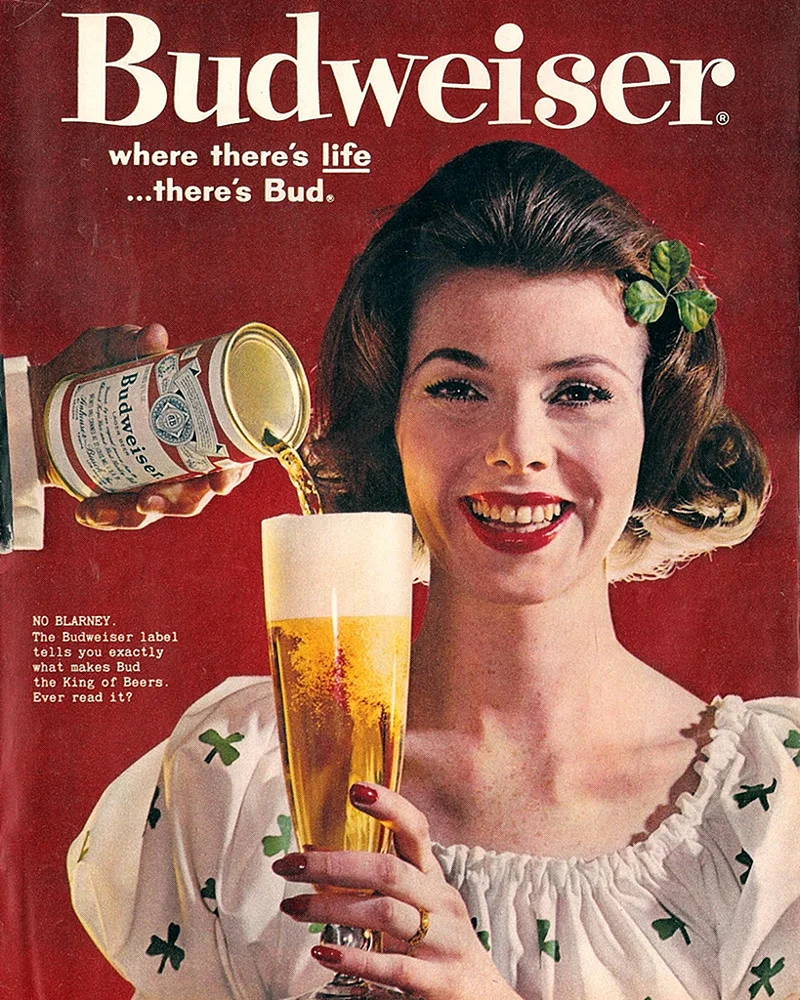Budweiser пиво реклама ретро