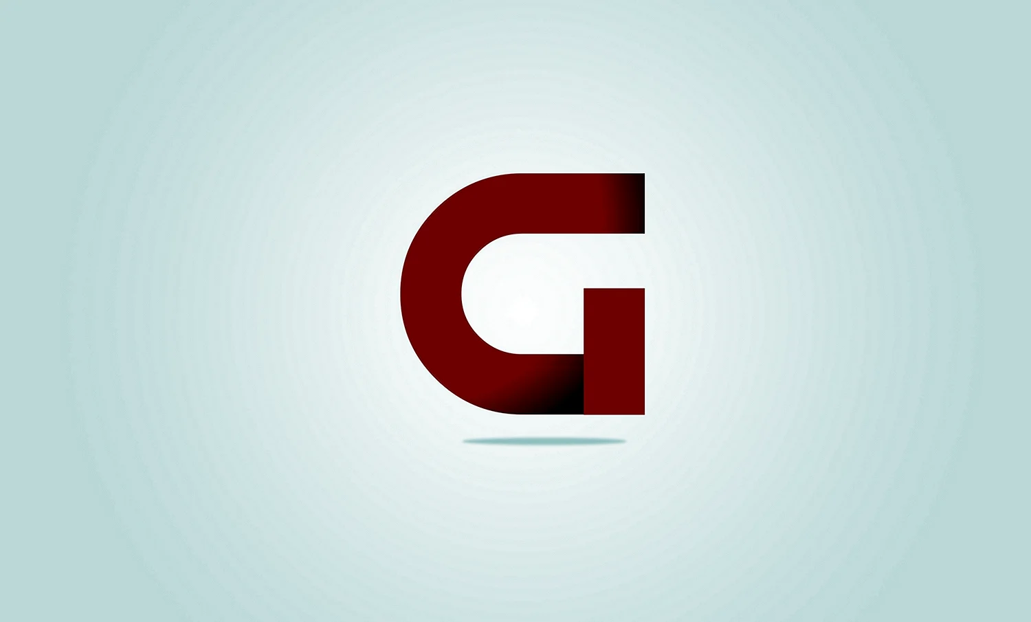 Буква g логотип красный