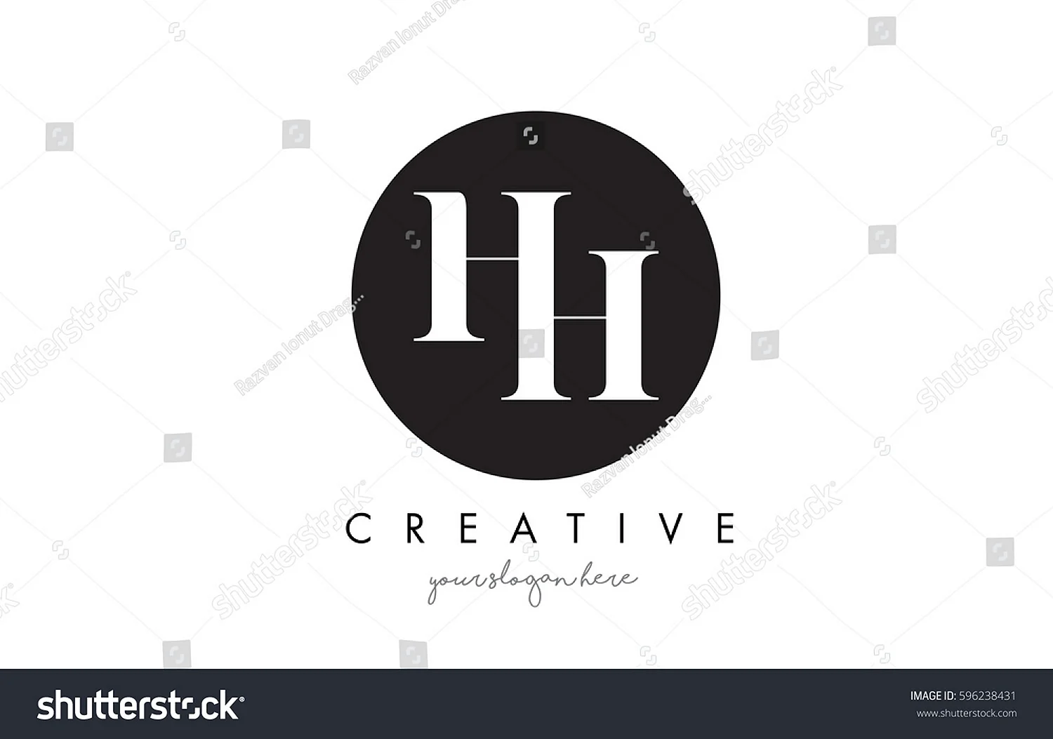 Буквы HH logo