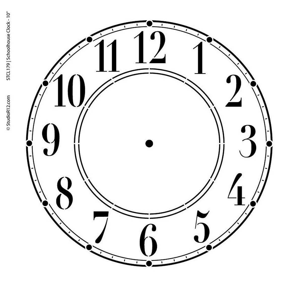Бумажный циферблат часов
