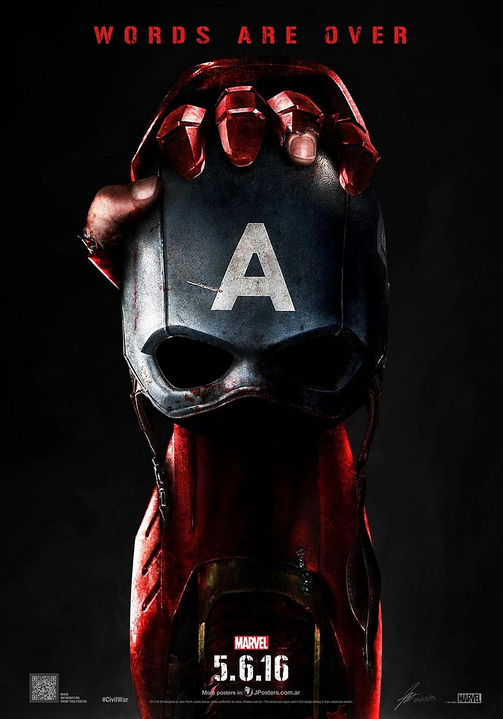Captain America Civil War Постер