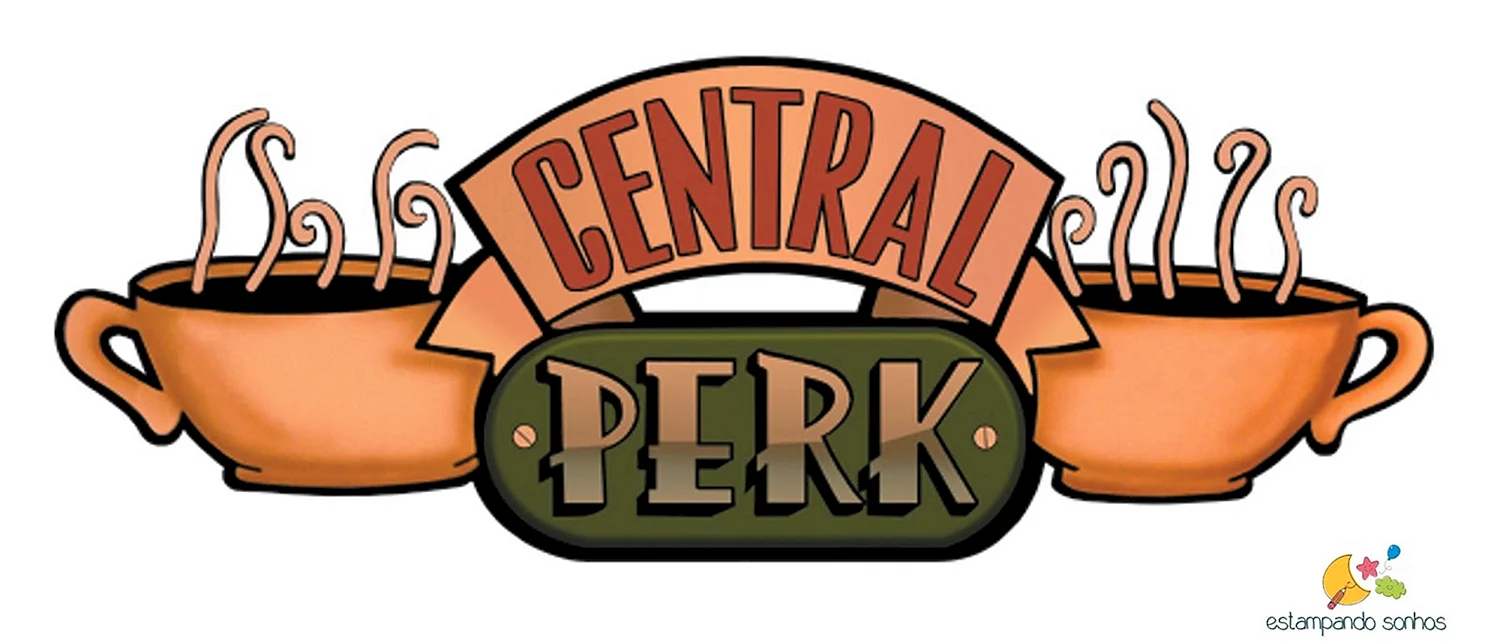 Central Perk Cafe друзья логотип