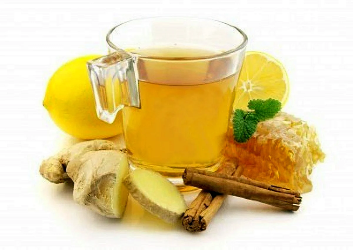 Чай с лимоном и имбирем и медом