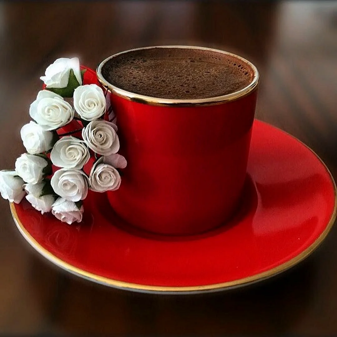 Чашечка кофе с пожеланием доброго утра