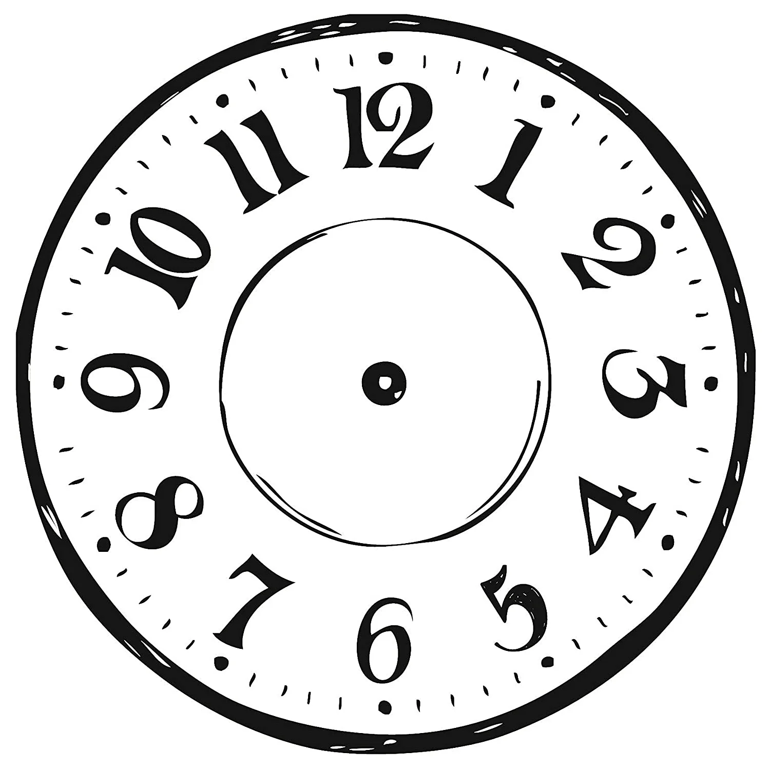 Часы для печати шаблон