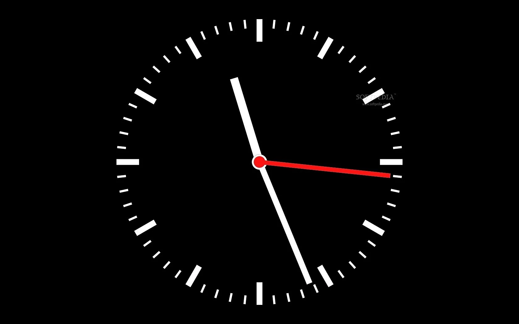 Часы на черном фоне