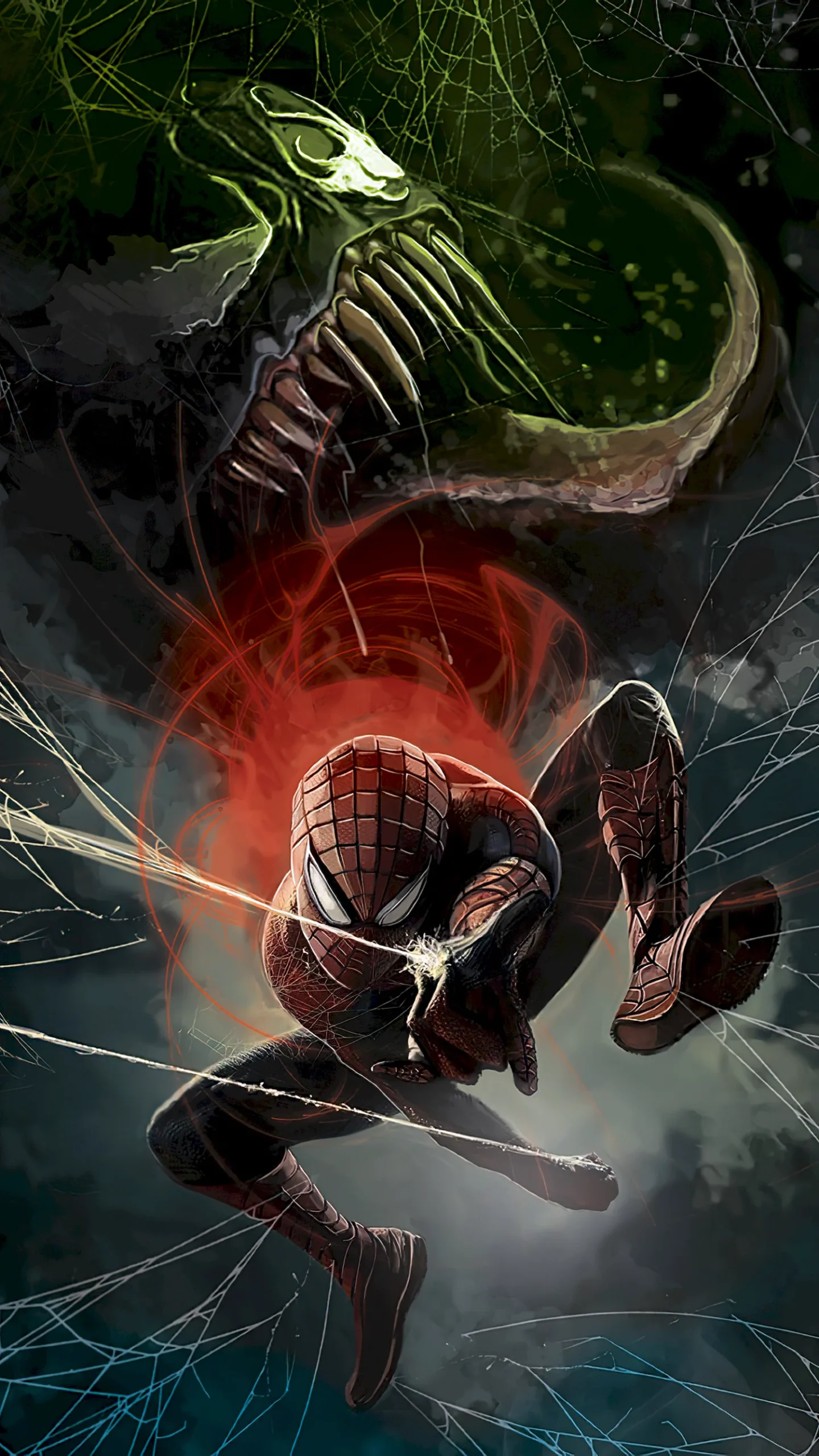 Человек паук через вселенные Веном