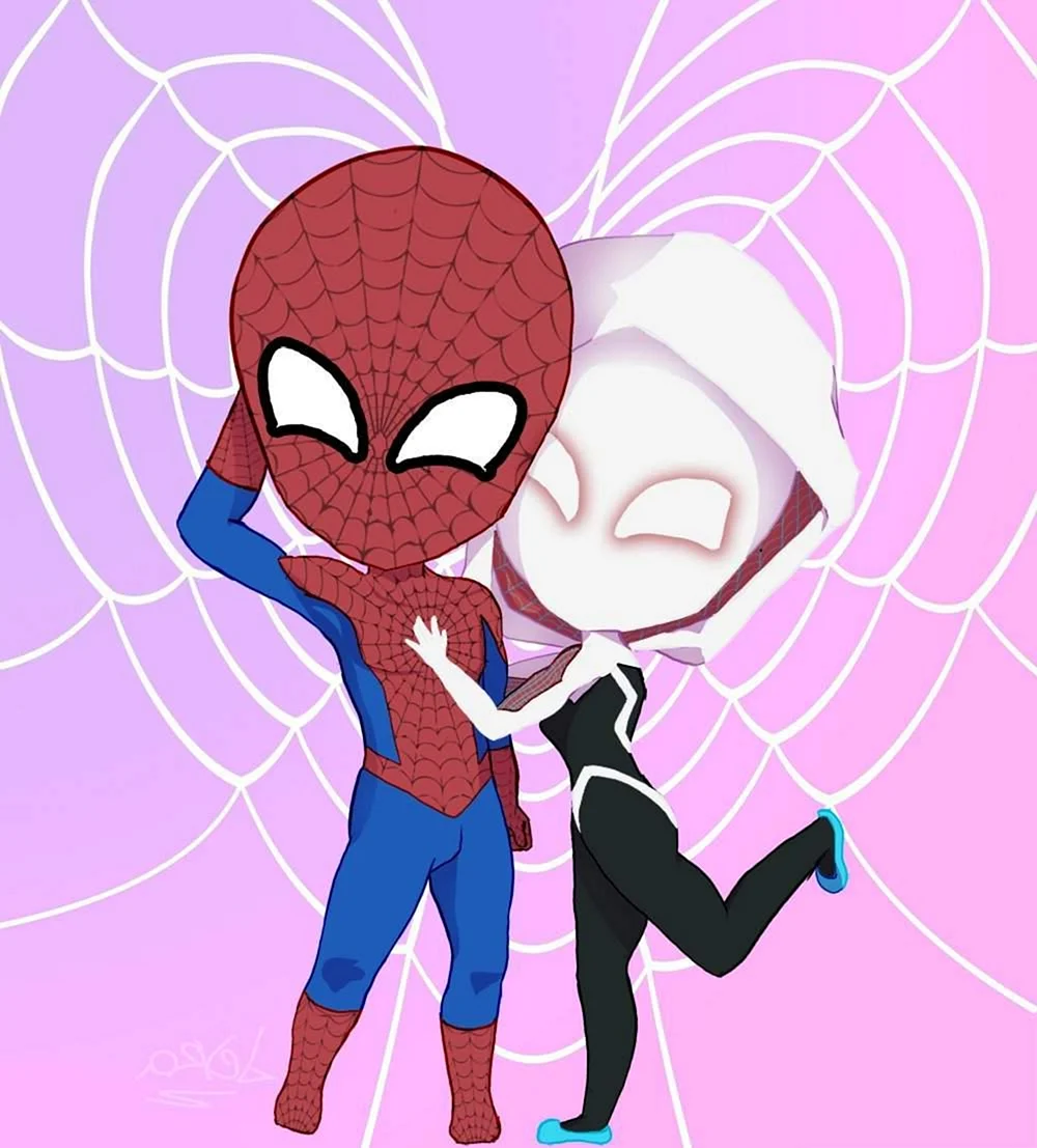 Человек паук и Гвен паук