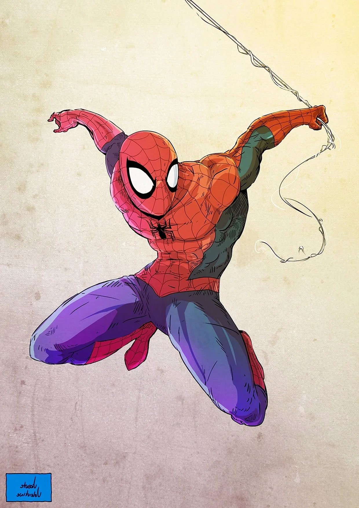 Человек паук Марвел арт