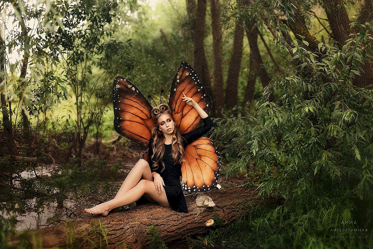 Человек с крыльями бабочки