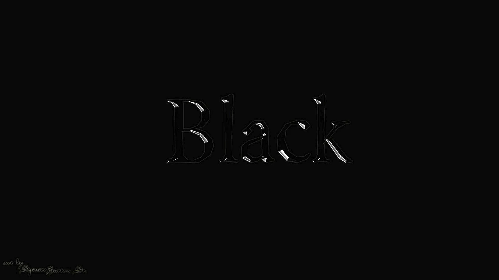 Черное на черном фоне