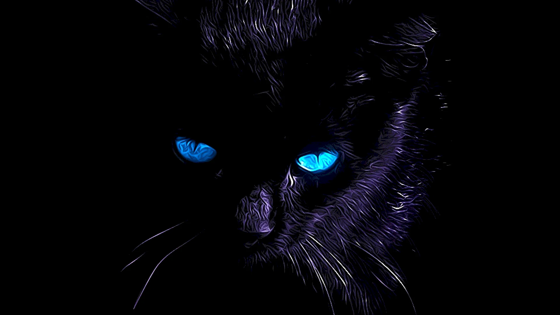 Черный Коттс голубымиглазами