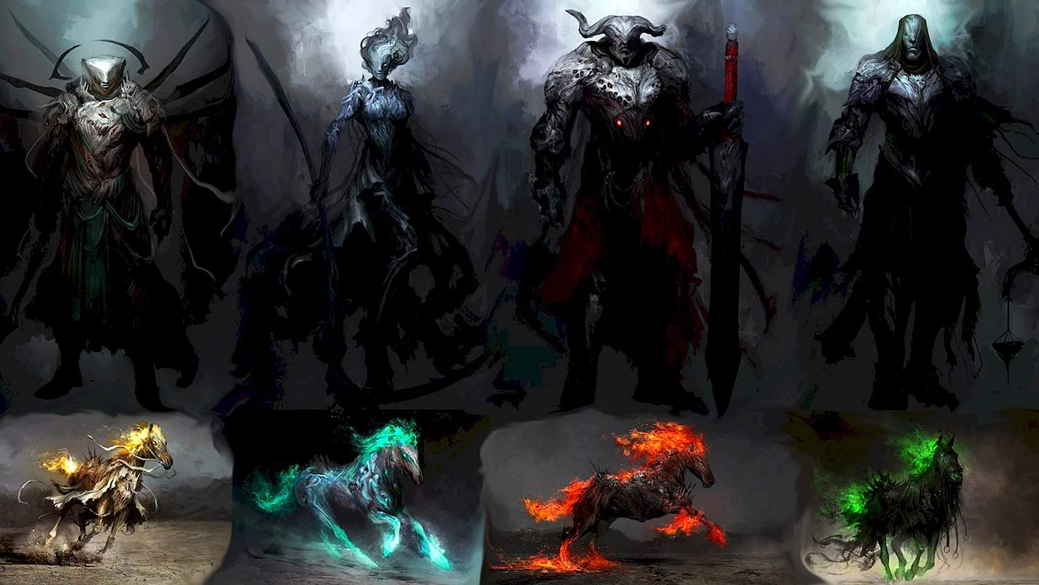 Четыре всадника апокалипсиса Darksiders