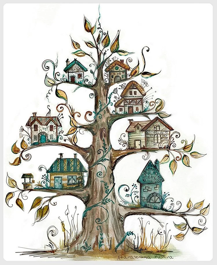 Чудо-дерево с рисунками Юрия Узбякова