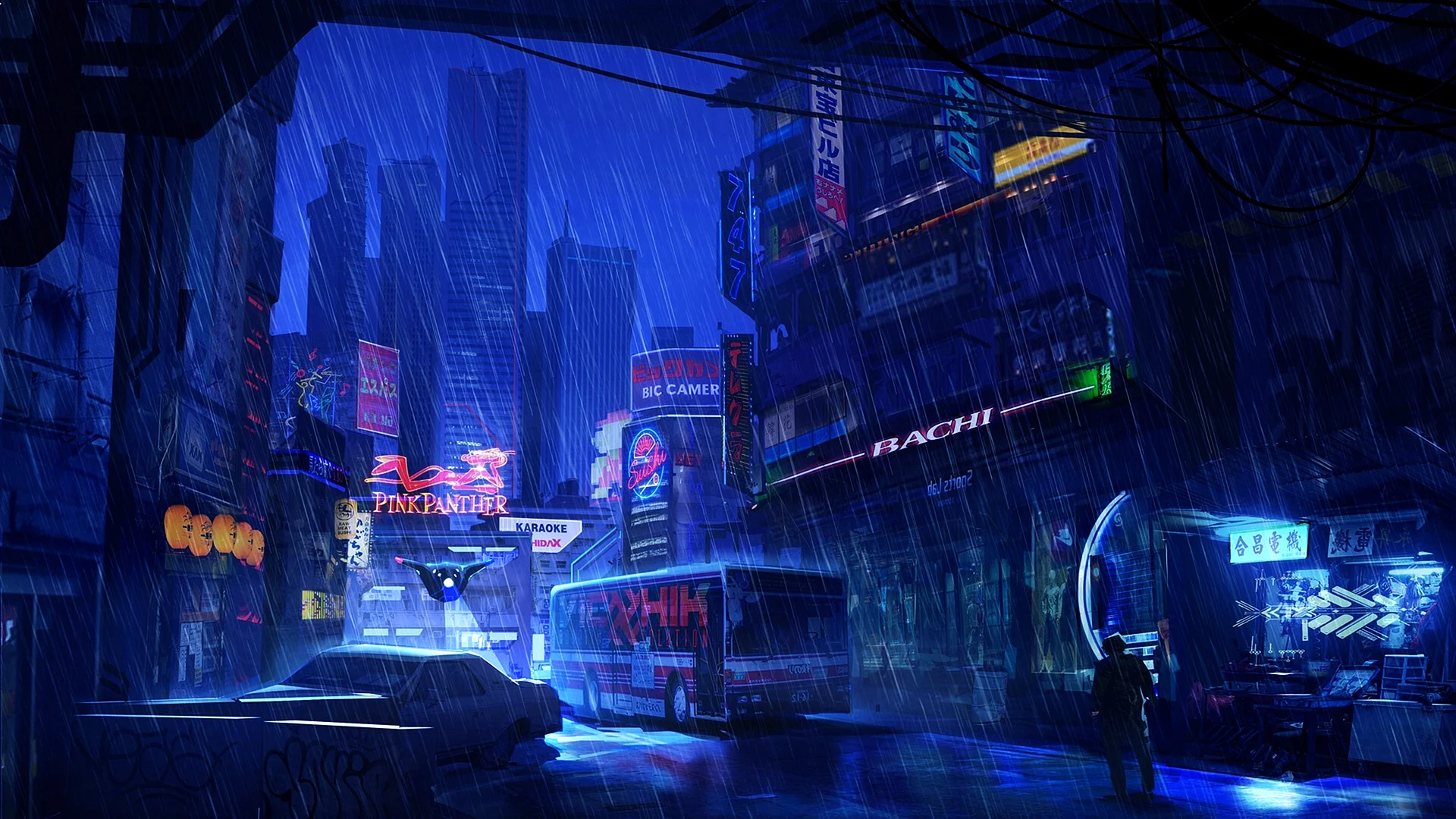 Cyberpunk 4к City