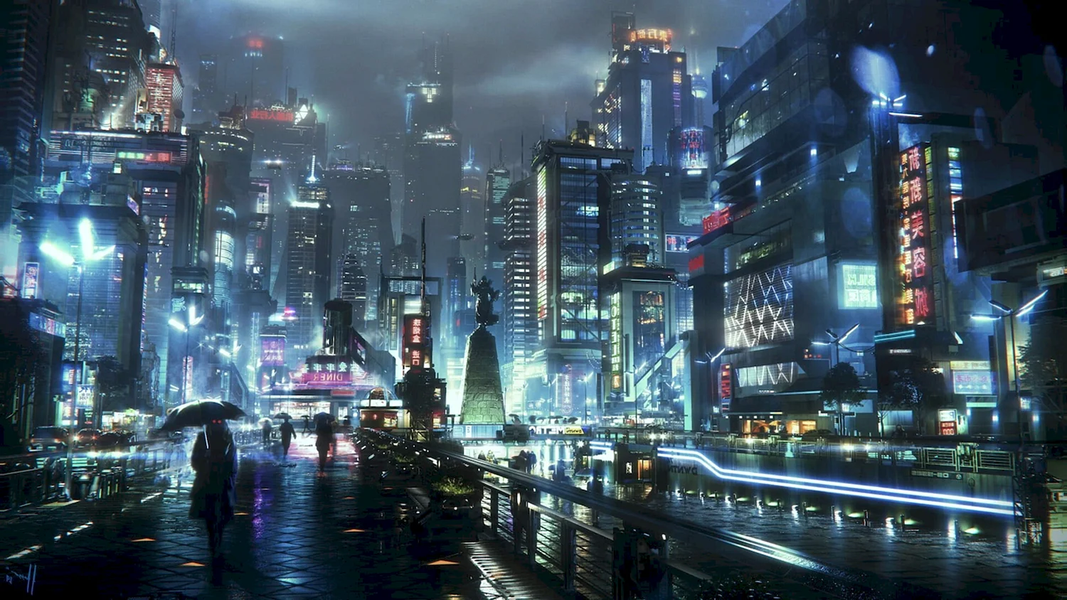 Cyberpunk город