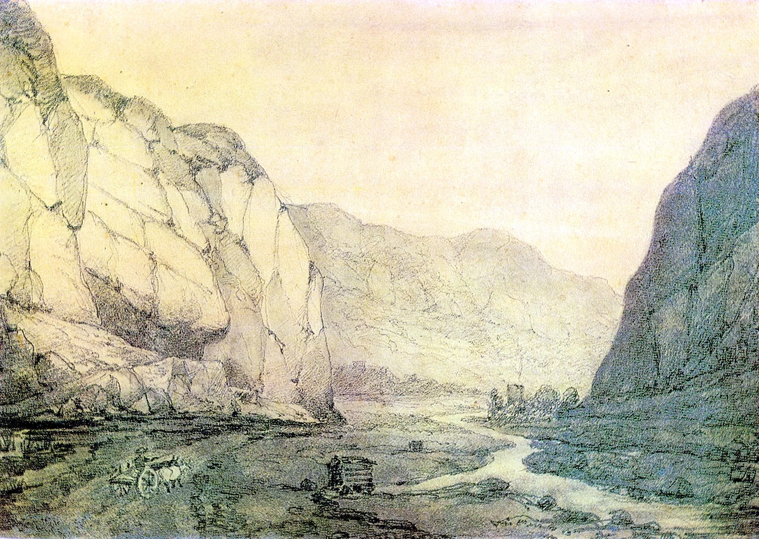 Дарьяльское ущелье. 1837