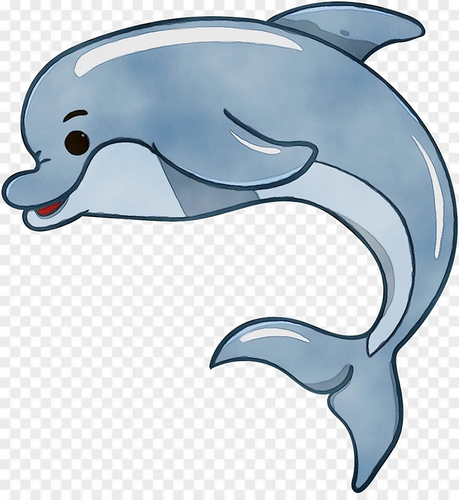 Дельфин мультяшный