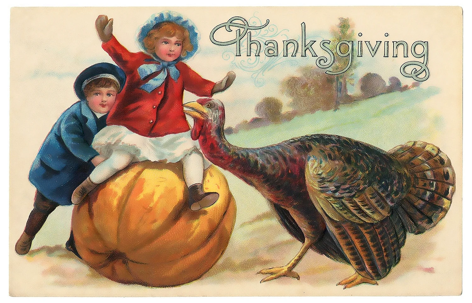 День Благодарения в США открытки