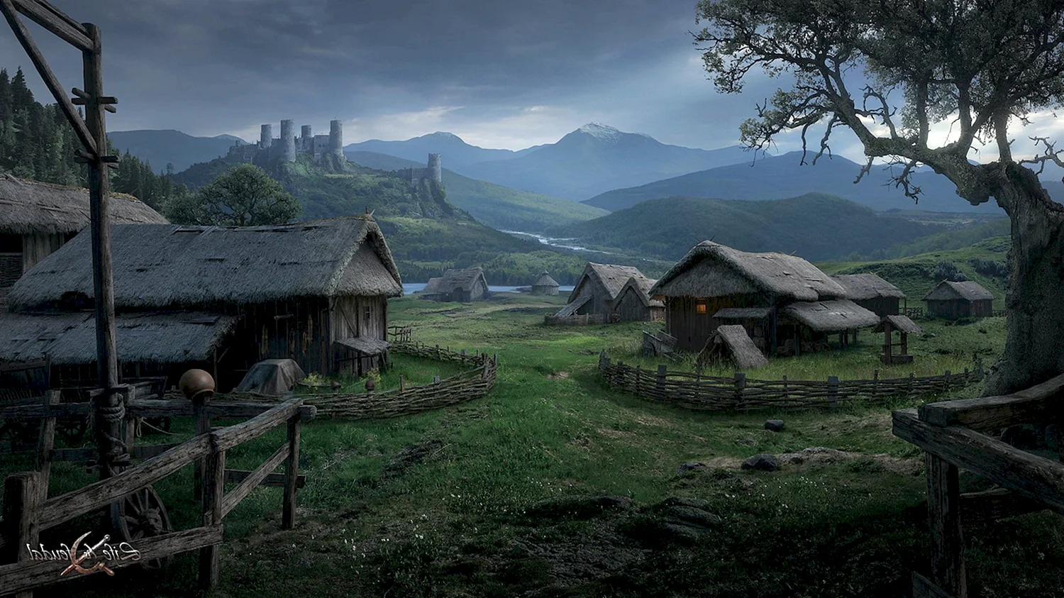 Деревня кельтов арт