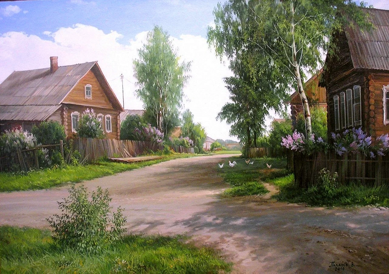 Деревня художник палачев