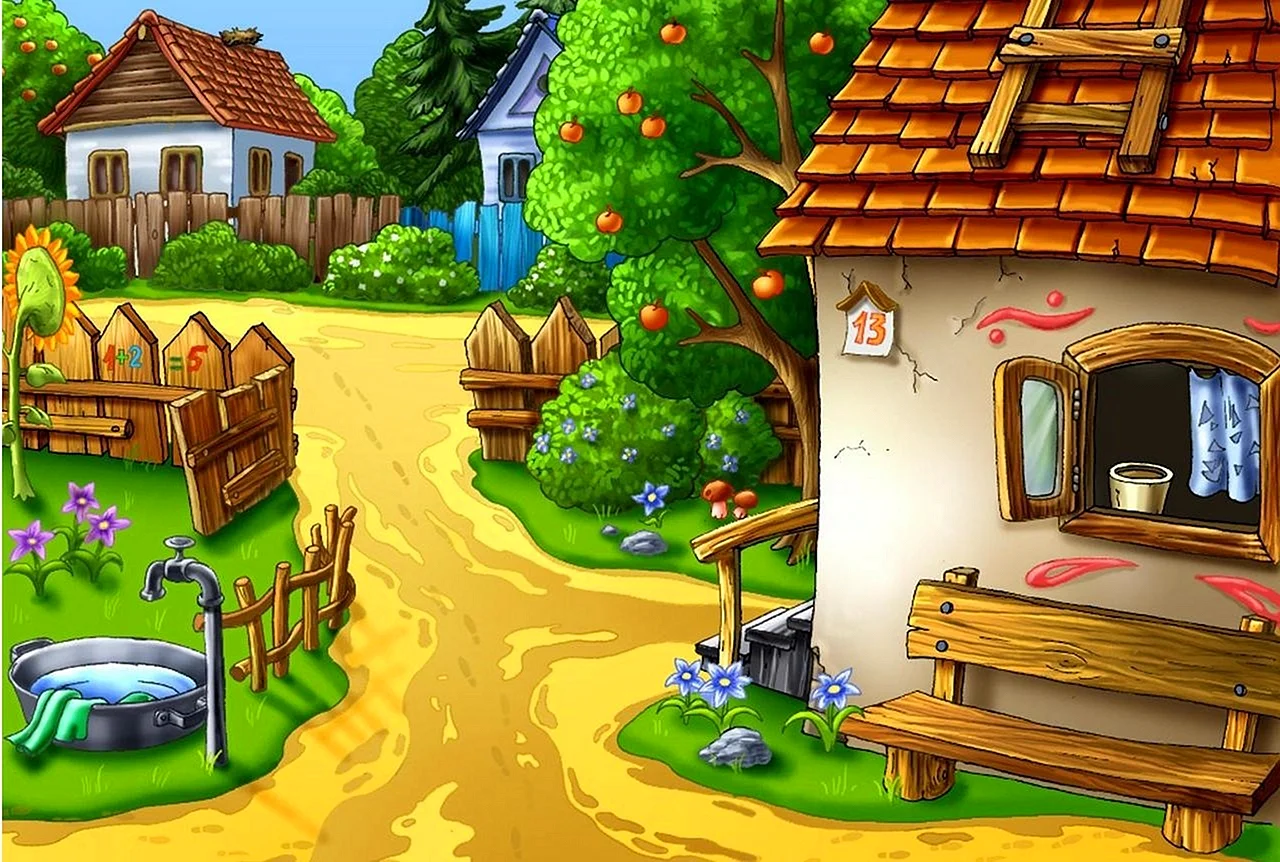 Деревня Простоквашино мультфильм