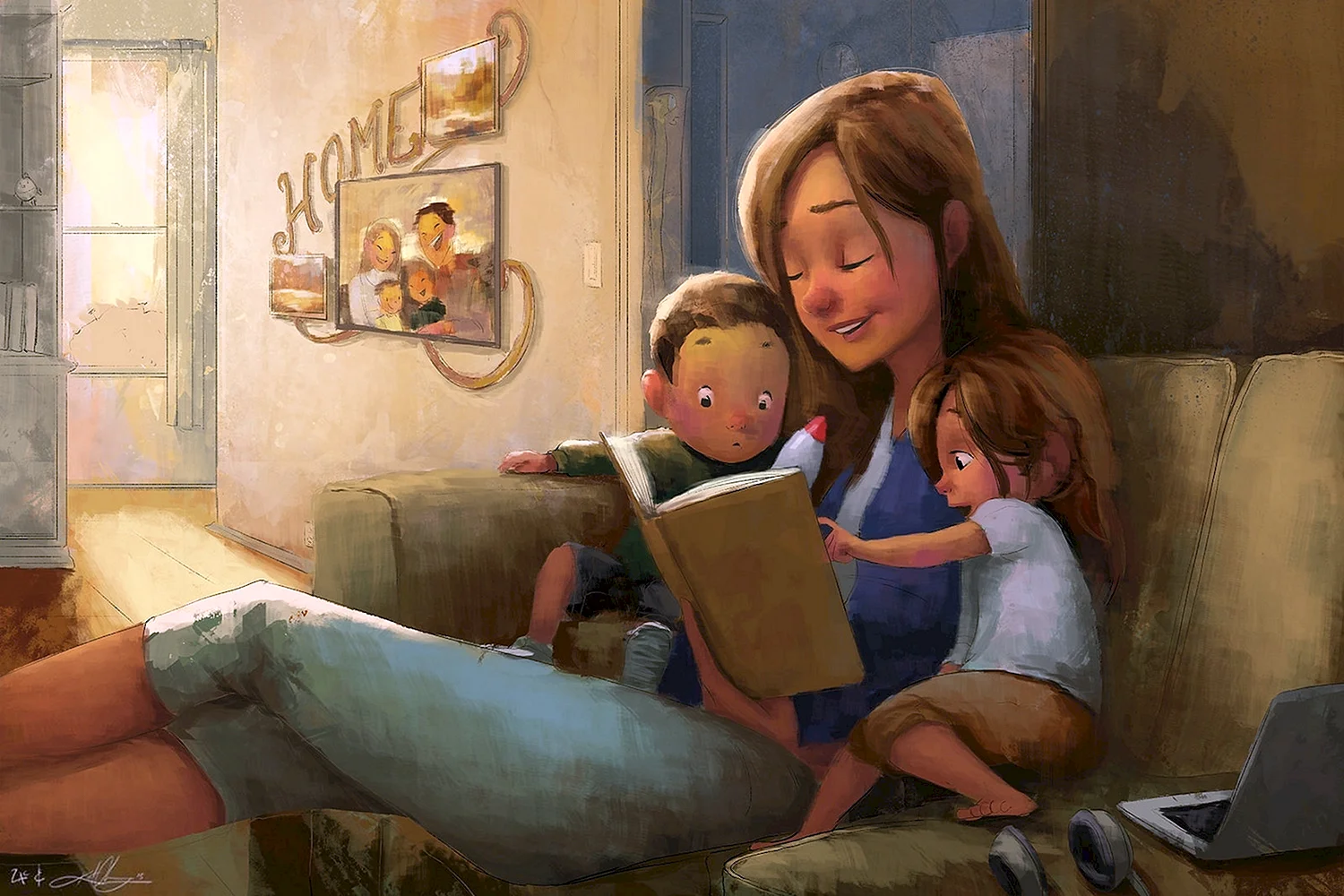 Дети становятся читателями на коленях своих родителей Эмили Бухвальд