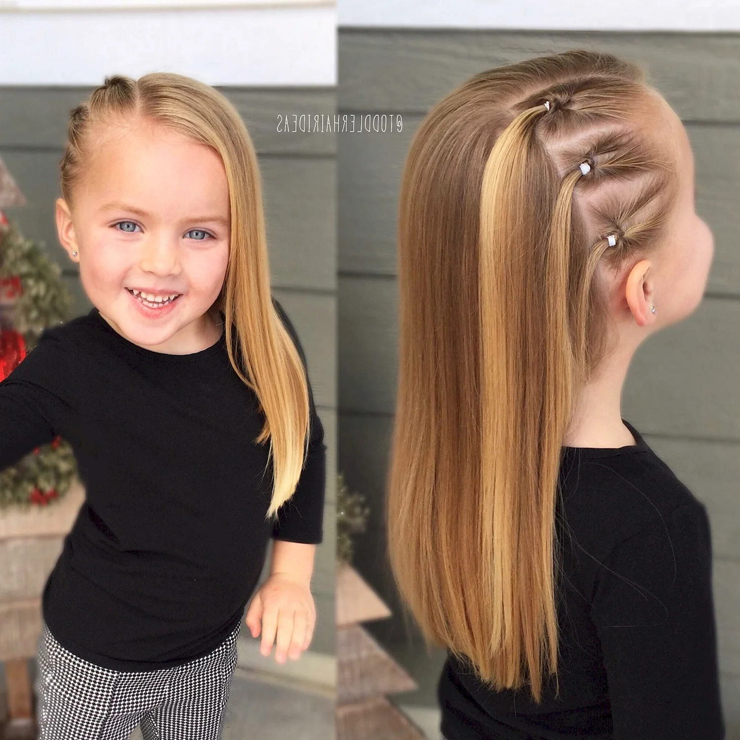 Детская стрижка на длинные волосы
