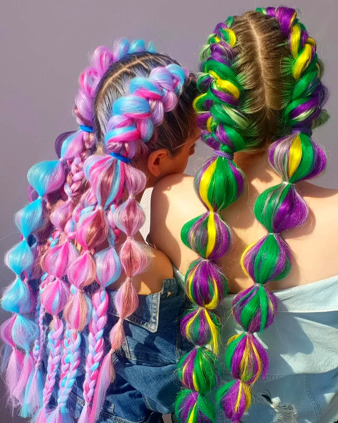 Детские косички с канекалоном