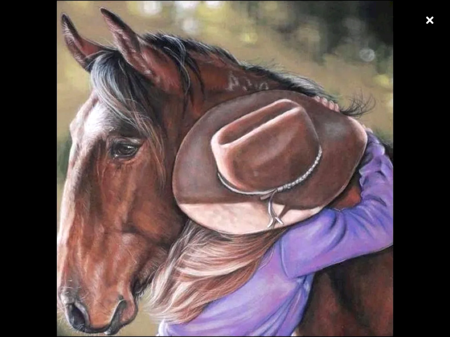 Девочка и лошадь арт