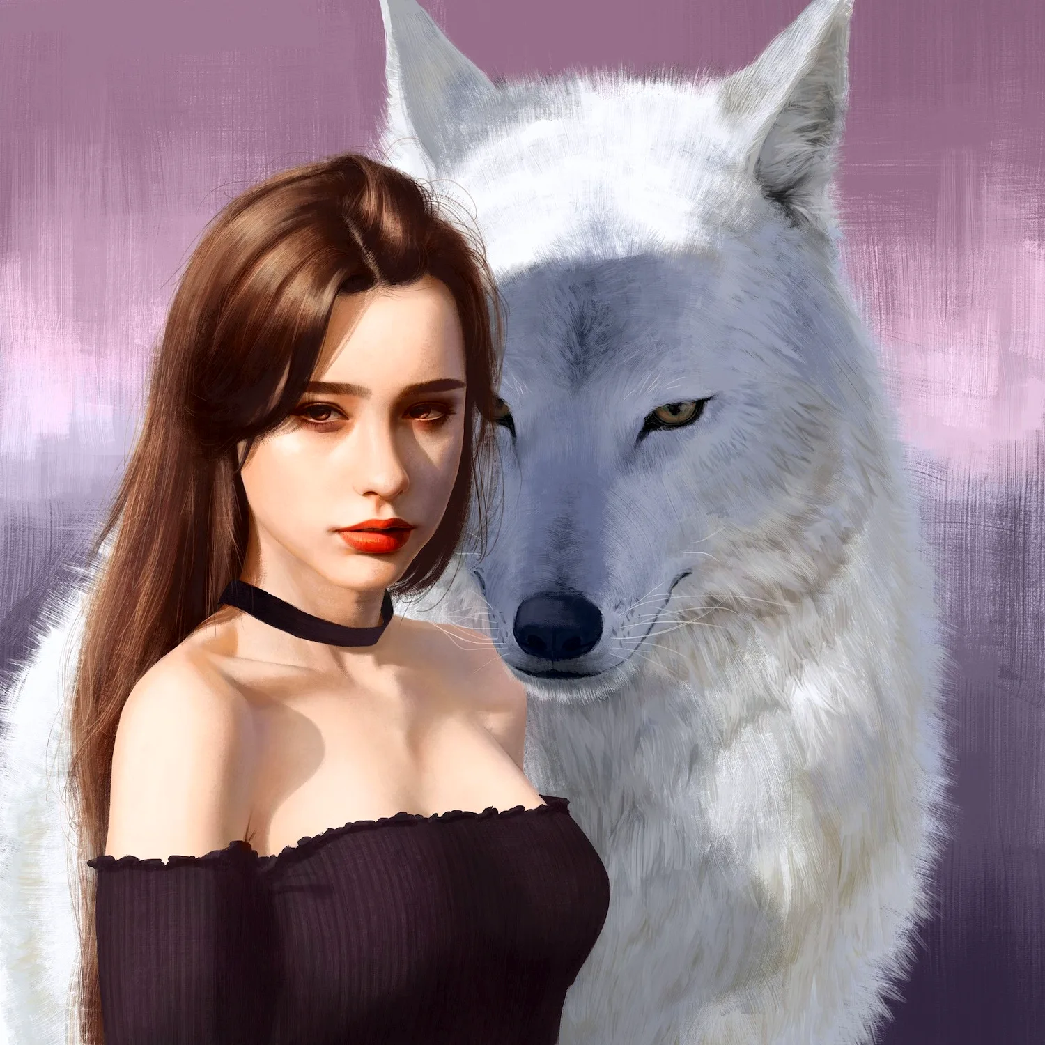 Девочка и Волчонок