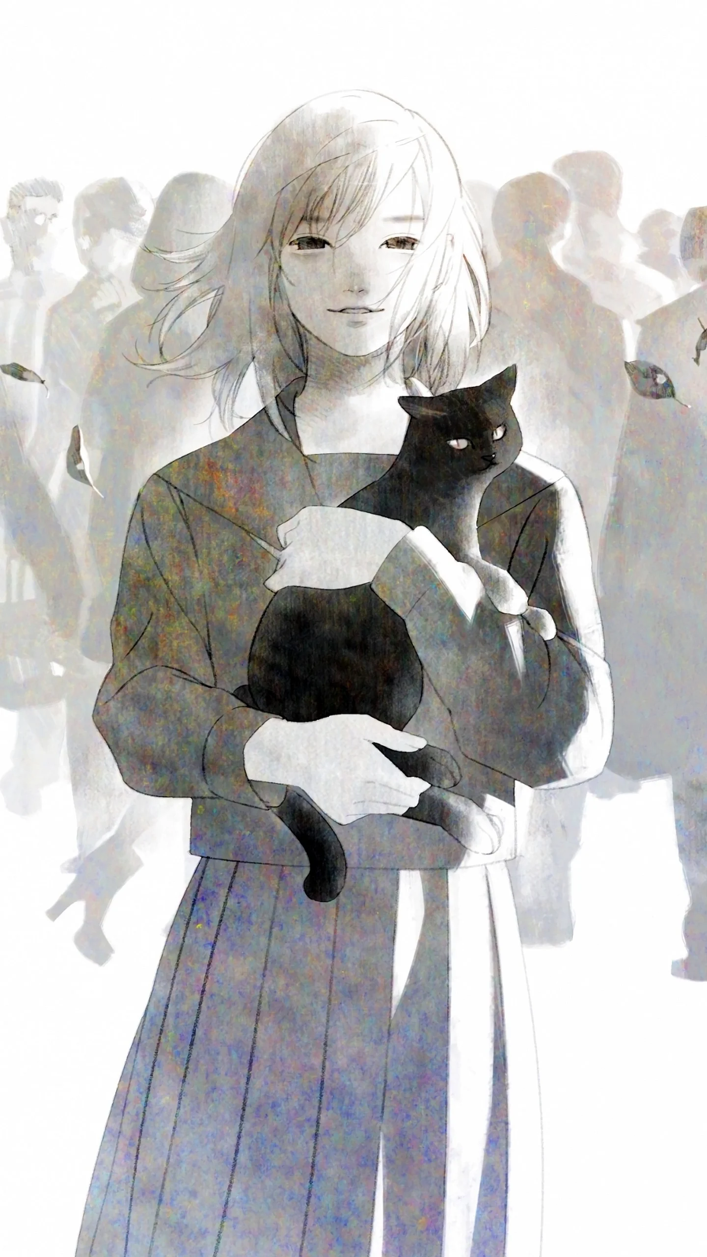 Девочка с котом на руках