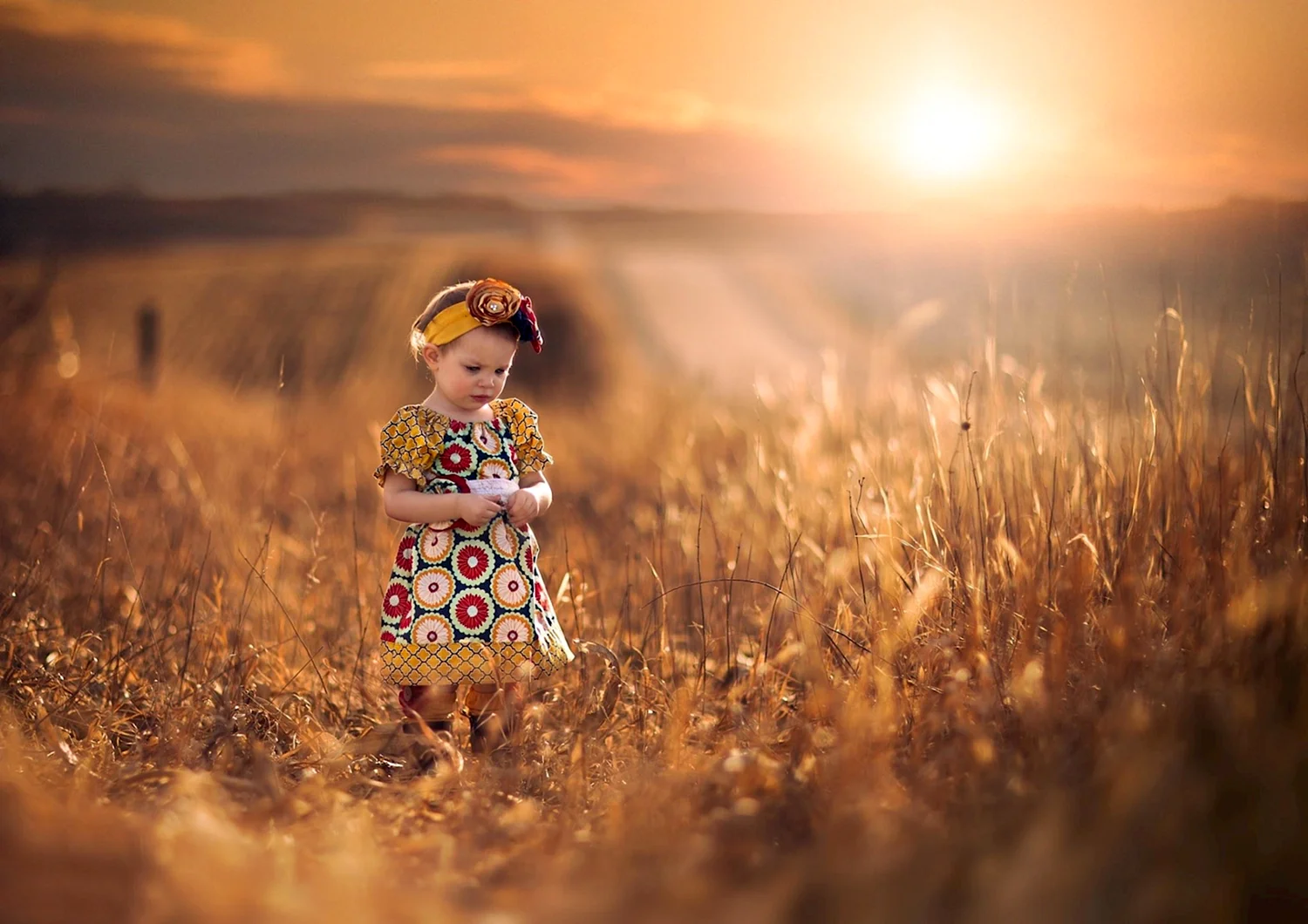 Девочка в поле