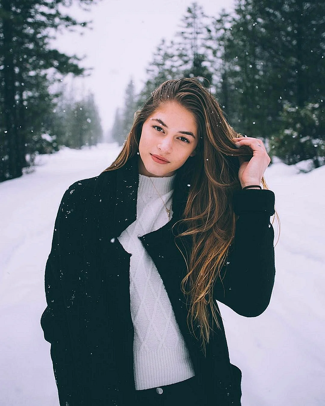Девушка 15 лет зима