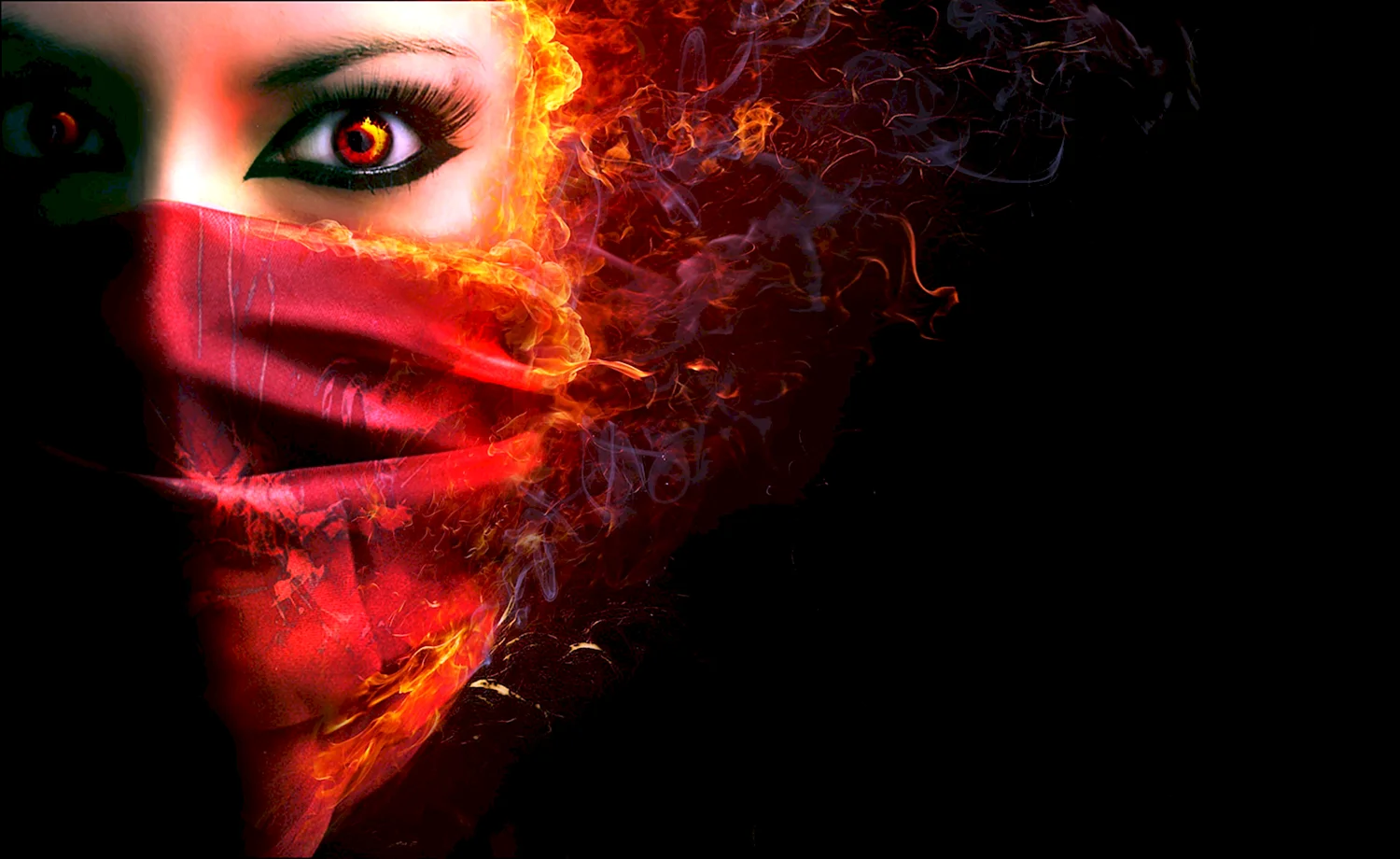 Девушка с огненными глазами