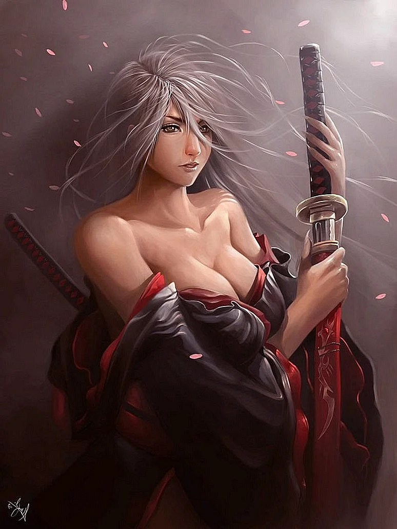 Девушки с мечами