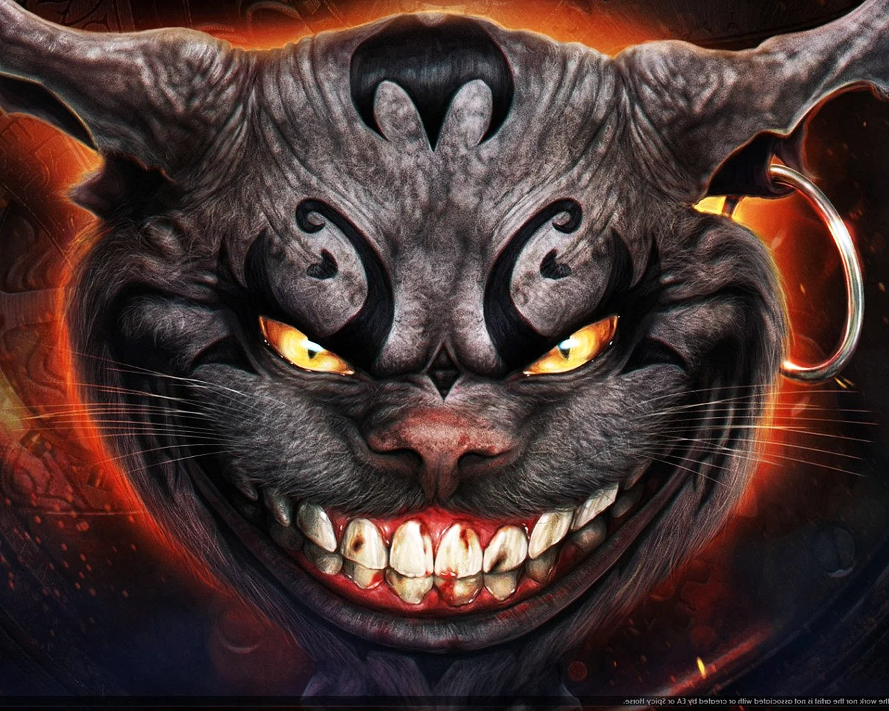 Дьявольская улыбка кота