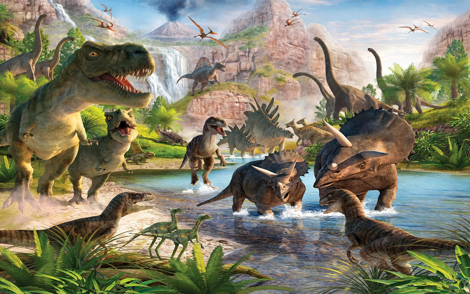 Динозавры мезозойской эры