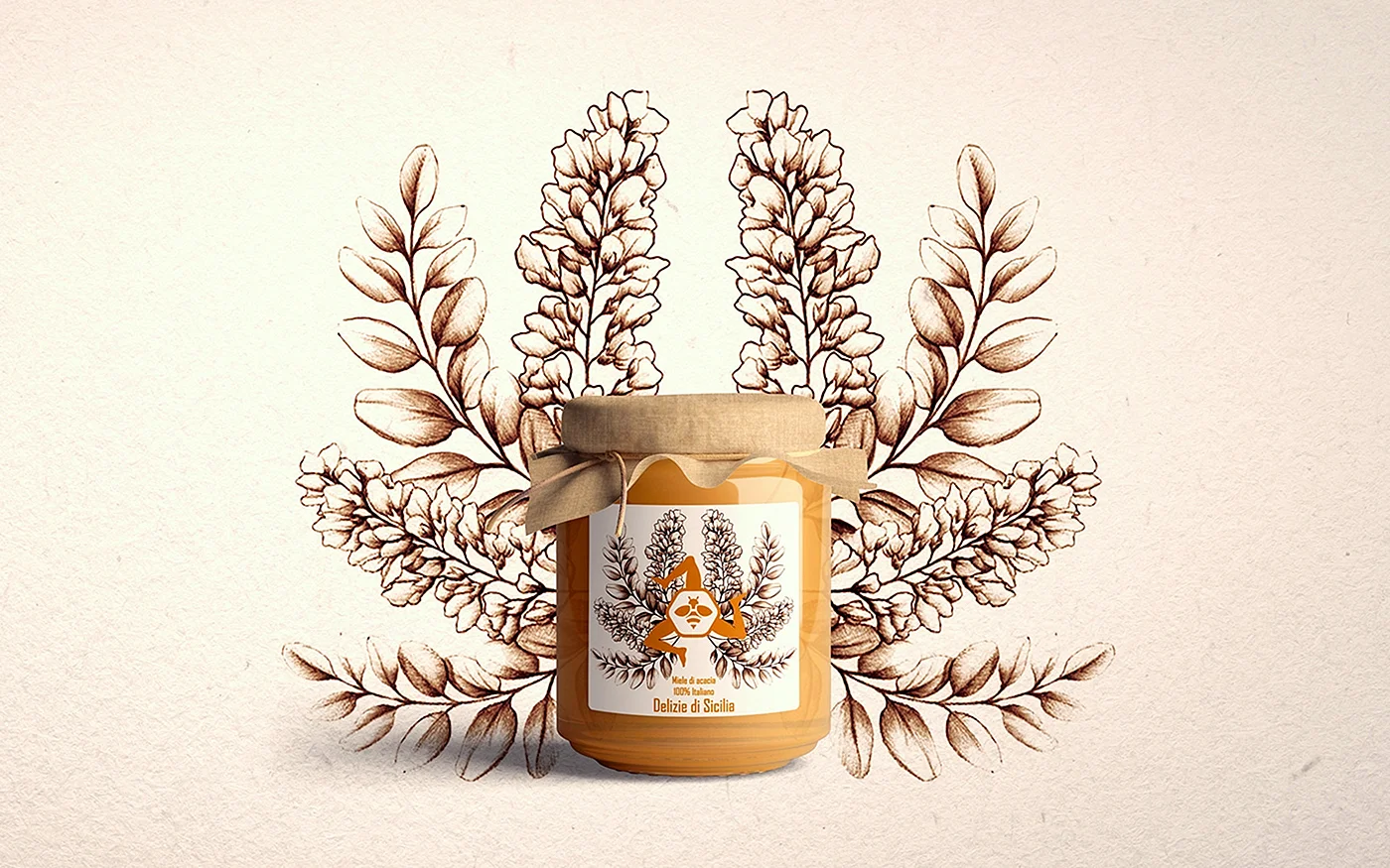 Дизайн логотипа мед