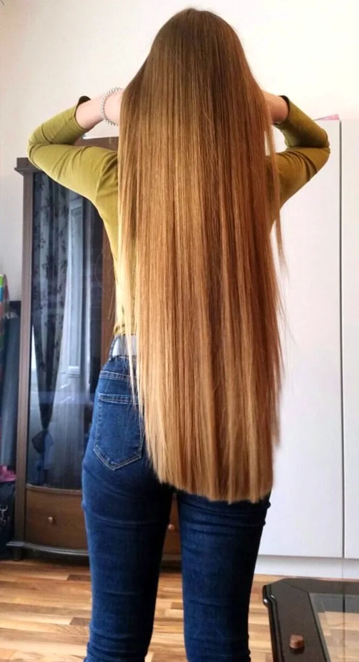 Длинные тонкие волосы