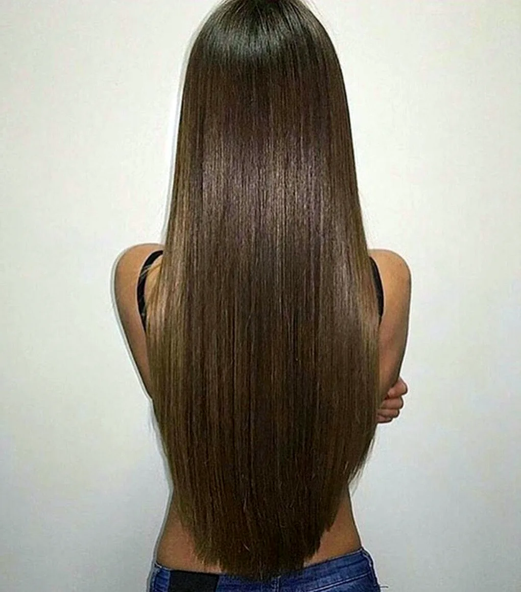 длинные волосы углом сзади фото